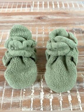 Zutano Baby Fleece Booties - Green